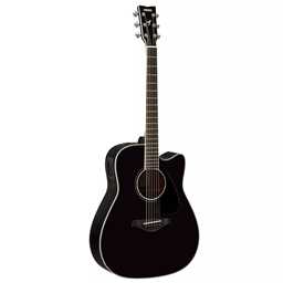 Yamaha FGX830C Acoustic-Electric Guitar (BL: Black)